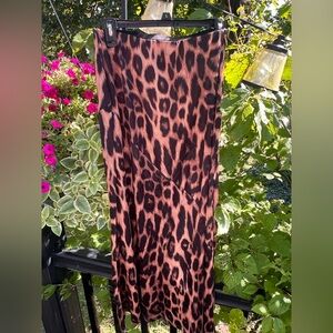 Leopard Print Midi Skirt